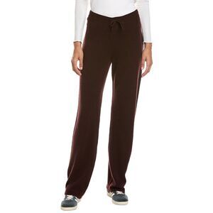 Incashmere Womens Wool & Cashmere-Blend Pant, Brown